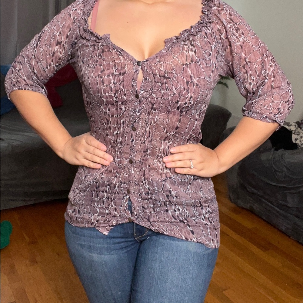 See through blouse